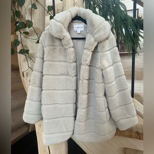 Jillian Harris x Joe Fresh Faux Fur Teddy Jacket